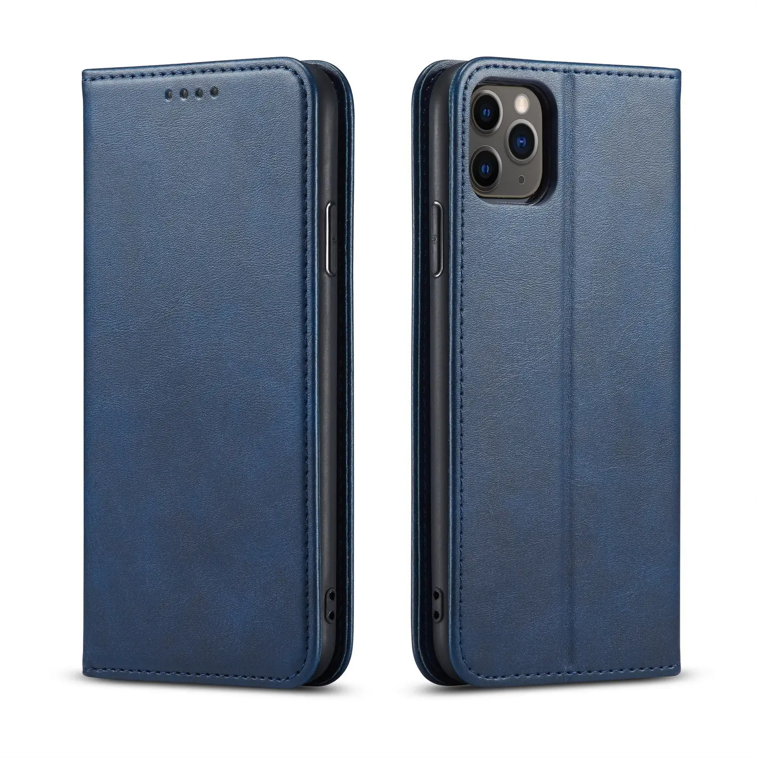 Magnetic Leather iPhone Case with Card Slot & Flip Protection - Image 4