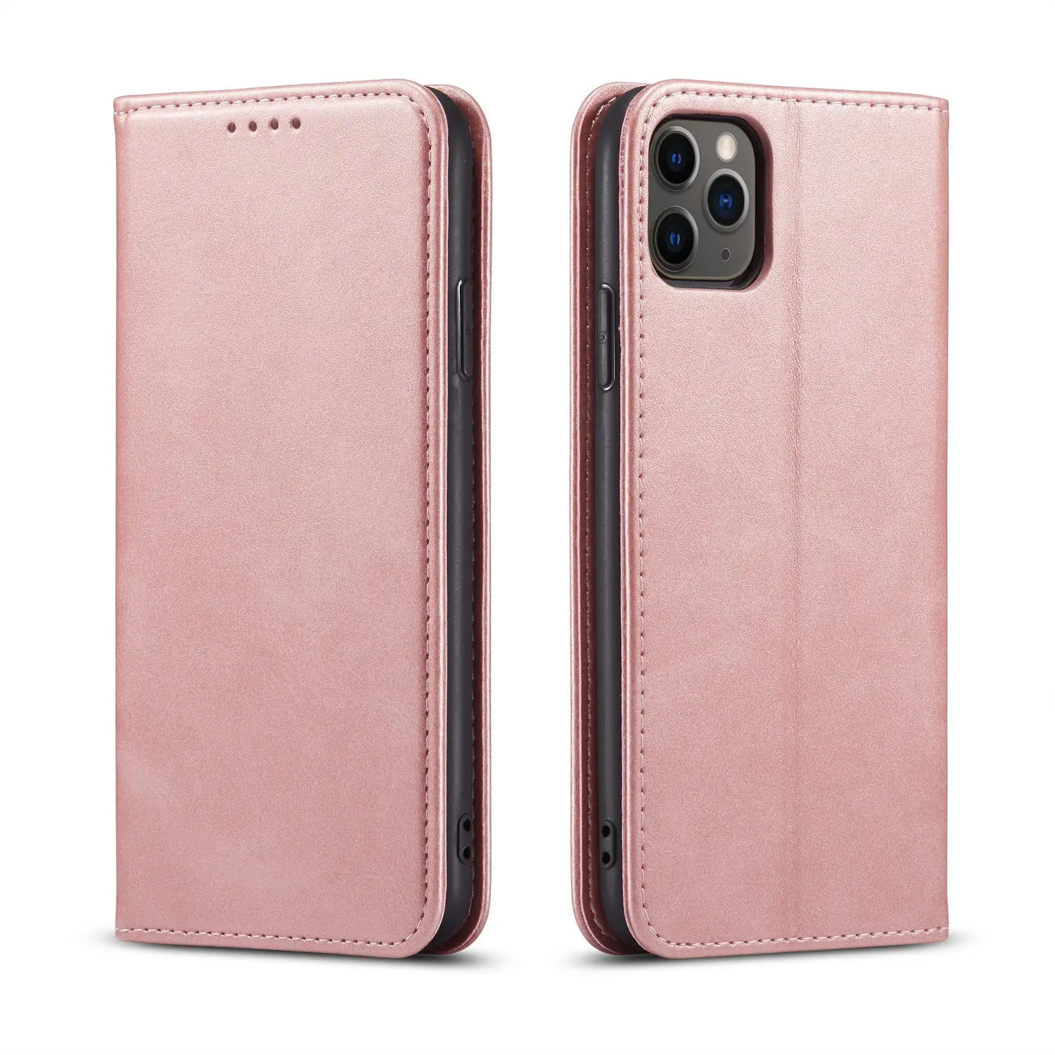 Magnetic Leather iPhone Case with Card Slot & Flip Protection - Image 6