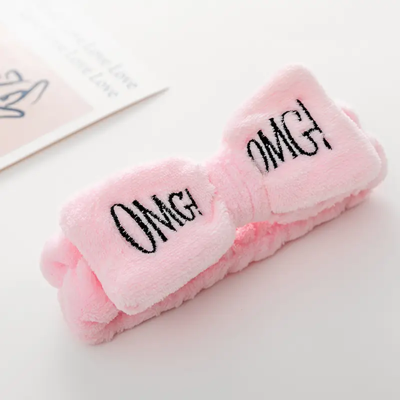 Embroidered Bear Hair Band with Soft Fleece - Image 26