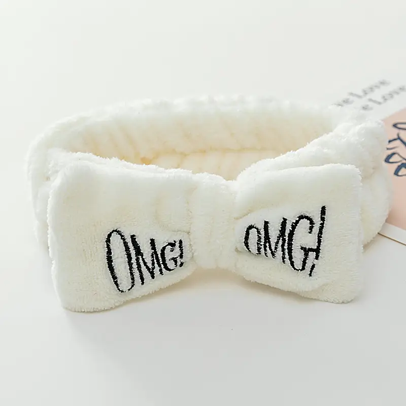 Embroidered Bear Hair Band with Soft Fleece - Image 11
