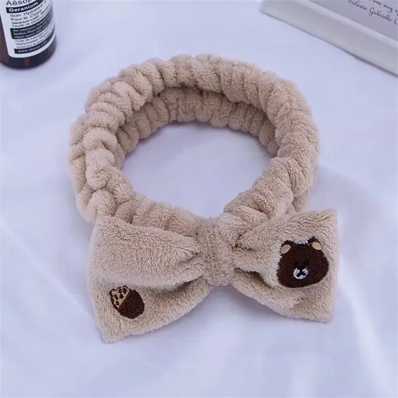 Embroidered Bear Hair Band with Soft Fleece - Image 17