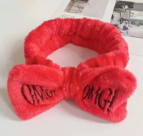 Embroidered Bear Hair Band with Soft Fleece - Image 18