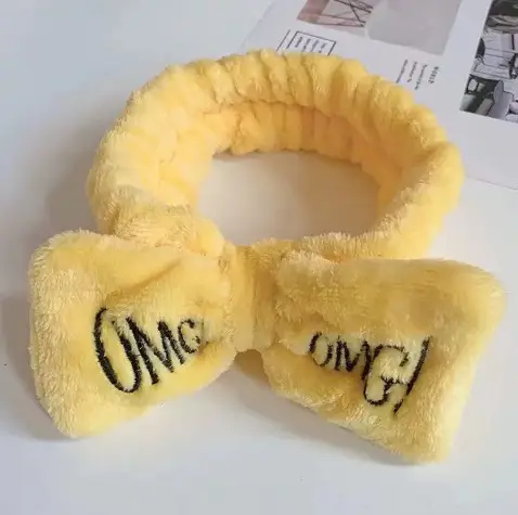 Embroidered Bear Hair Band with Soft Fleece - Image 20