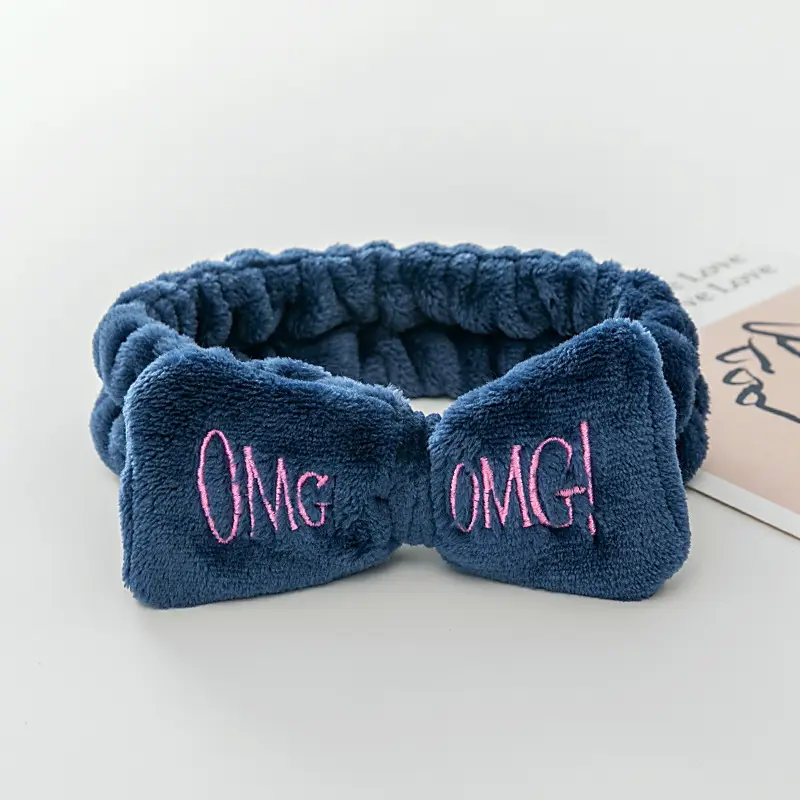 Embroidered Bear Hair Band with Soft Fleece - Image 5