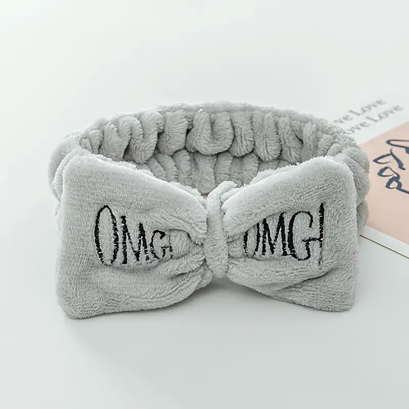 Embroidered Bear Hair Band with Soft Fleece - Image 9