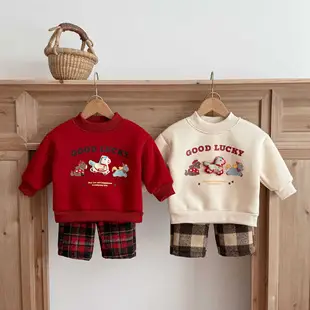 2025 Korean Style Bear Print Baby Jumpsuit Suit — feature 1