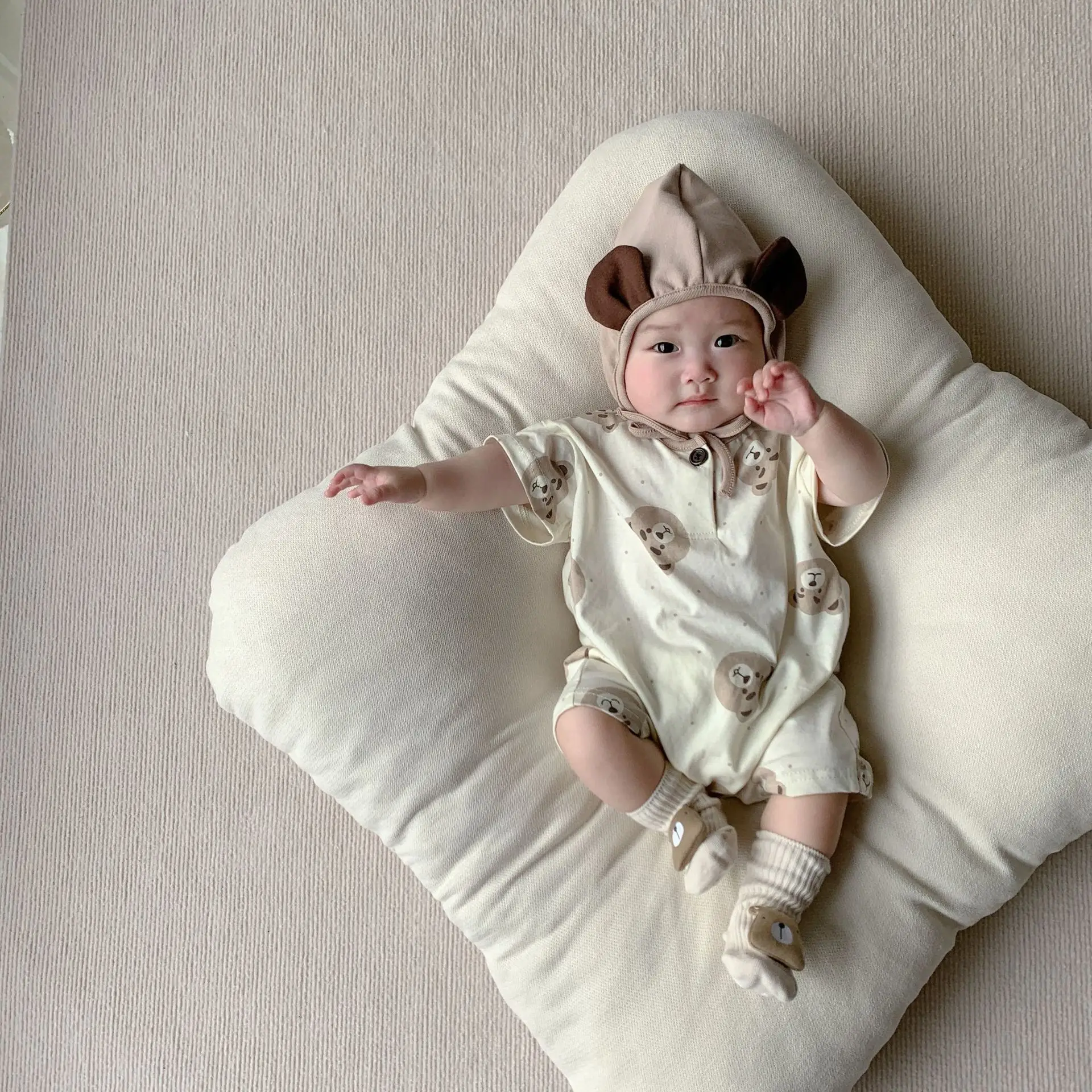2025 Korean Style Bear Print Baby Jumpsuit Suit — feature 18