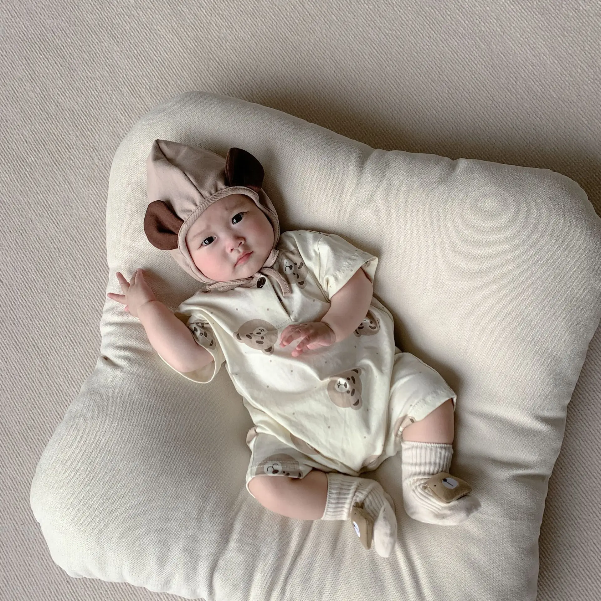 2025 Korean Style Bear Print Baby Jumpsuit Suit — feature 19