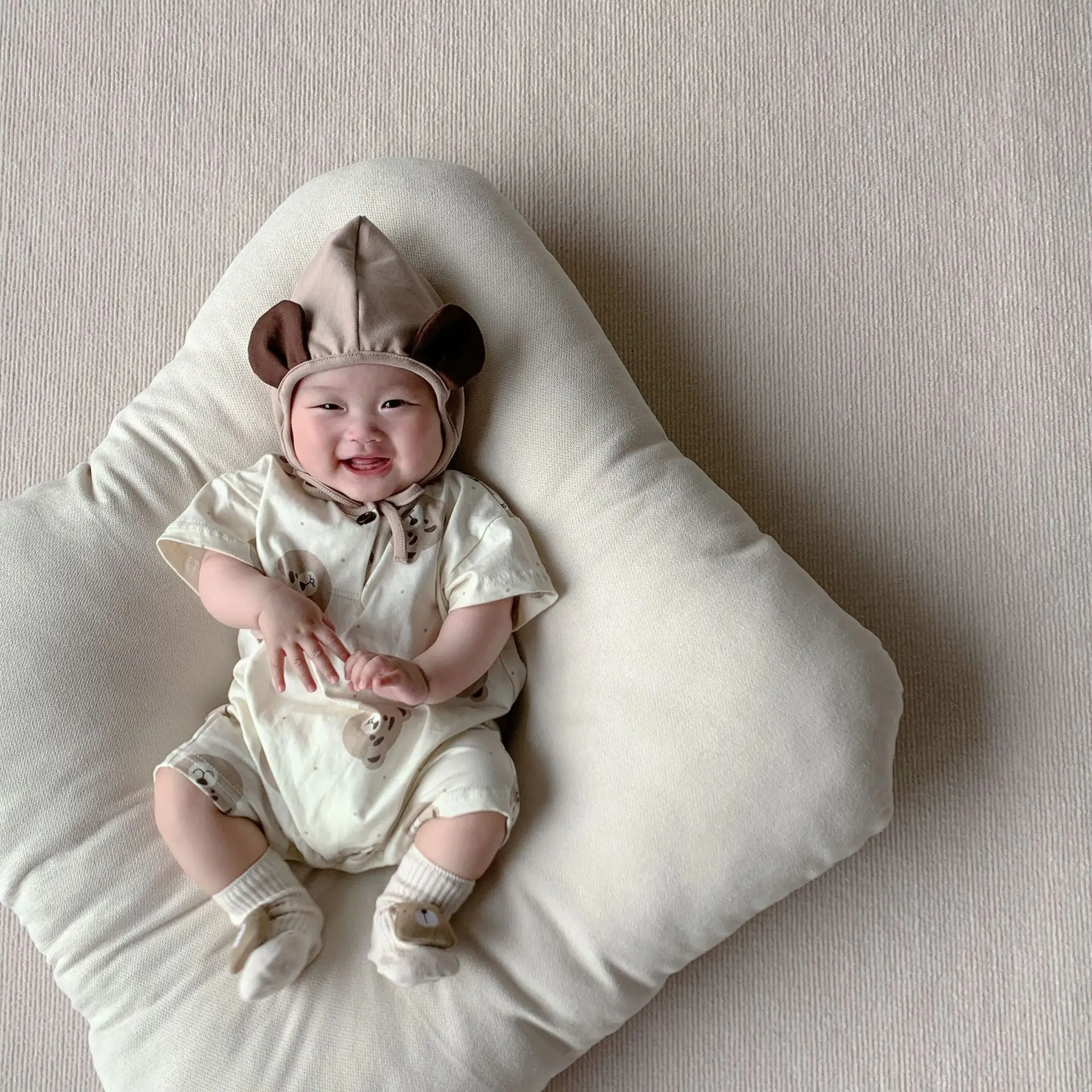 2025 Korean Style Bear Print Baby Jumpsuit Suit — feature 20