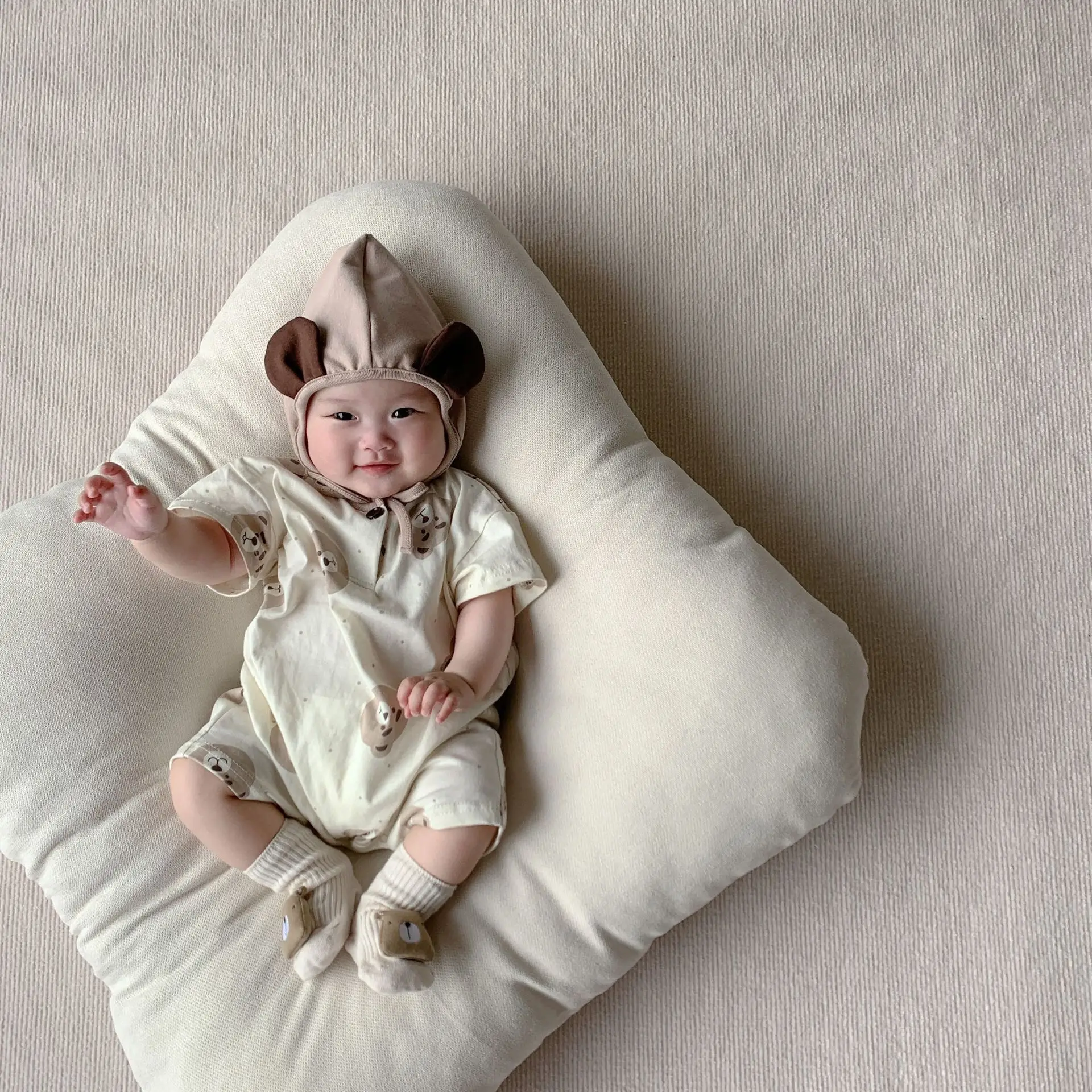 2025 Korean Style Bear Print Baby Jumpsuit Suit — feature 21