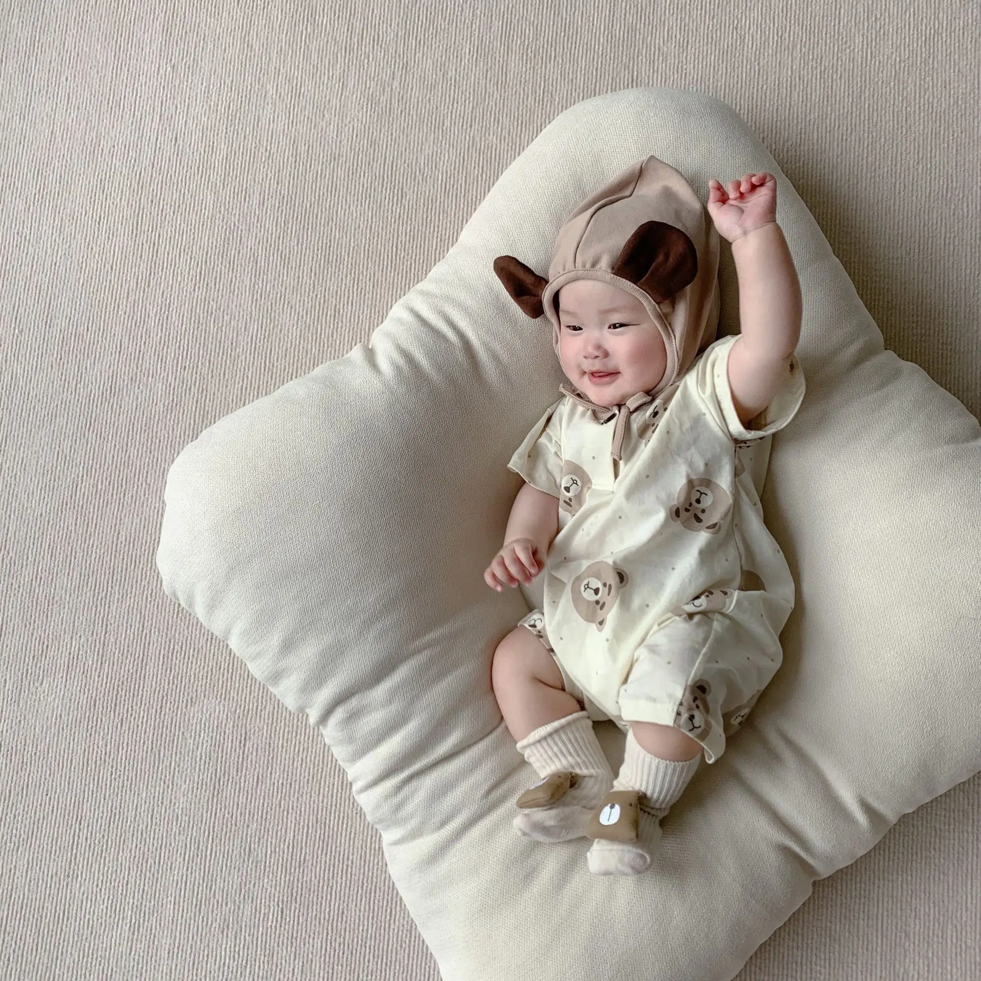 2025 Korean Style Bear Print Baby Jumpsuit Suit — feature 26