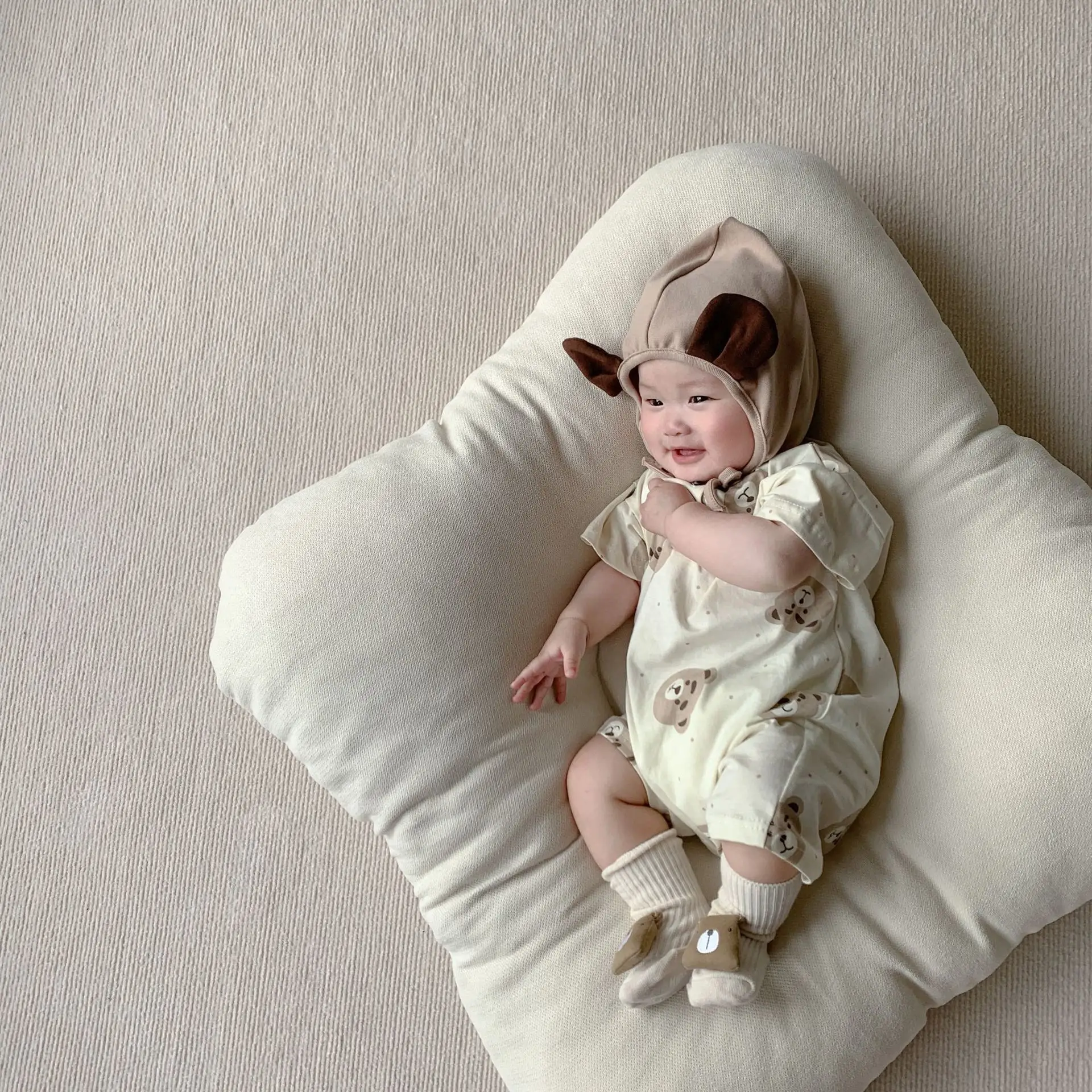 2025 Korean Style Bear Print Baby Jumpsuit Suit — feature 27