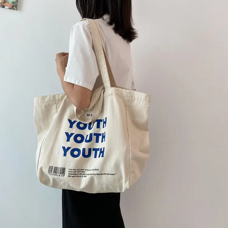 Women Canvas Tote Bag Youth Print Large Capacity — feature 105