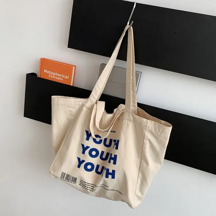 Women Canvas Tote Bag Youth Print Large Capacity — feature 115