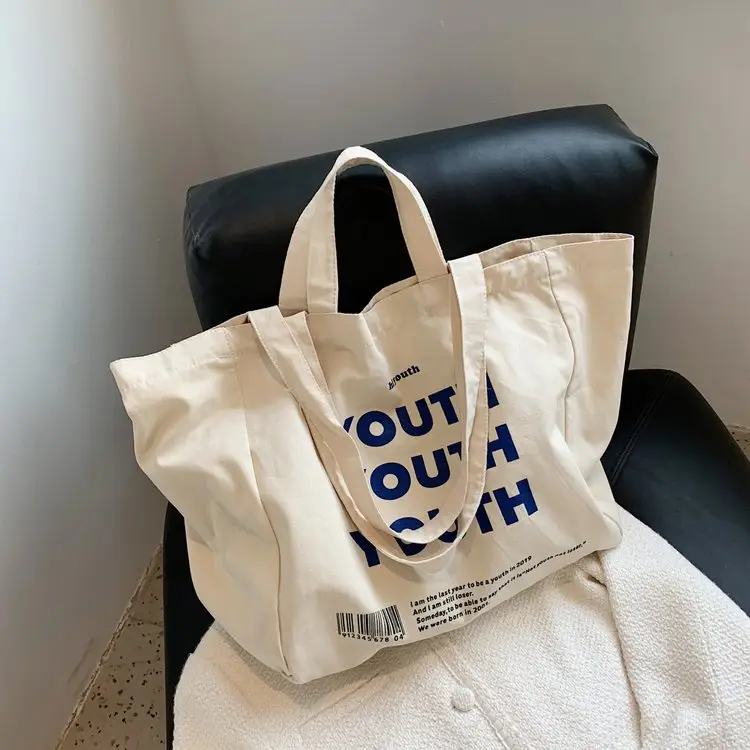 Women Canvas Tote Bag Youth Print Large Capacity — feature 116