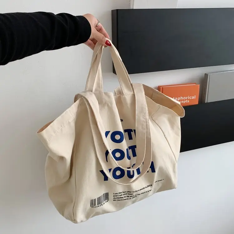 Women Canvas Tote Bag Youth Print Large Capacity — feature 117
