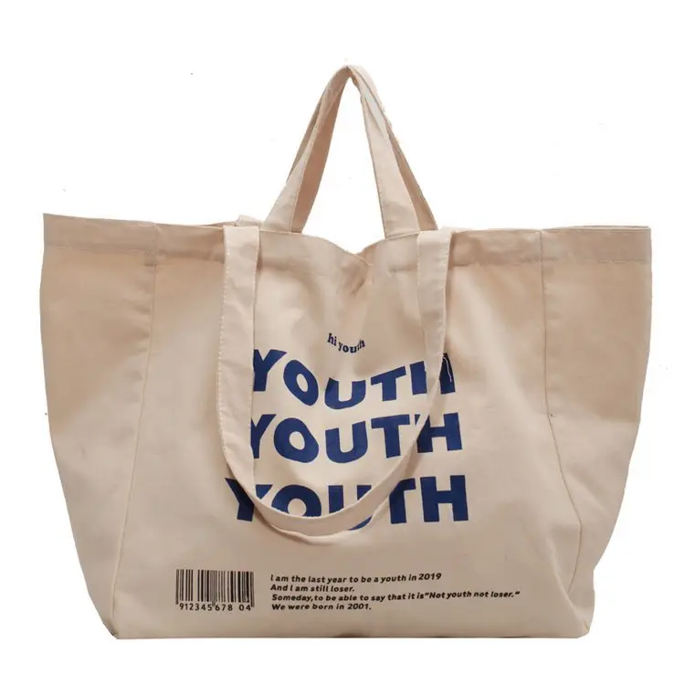 Women Canvas Tote Bag Youth Print Large Capacity — feature 119