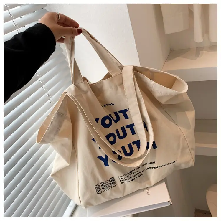 Women Canvas Tote Bag Youth Print Large Capacity — feature 14