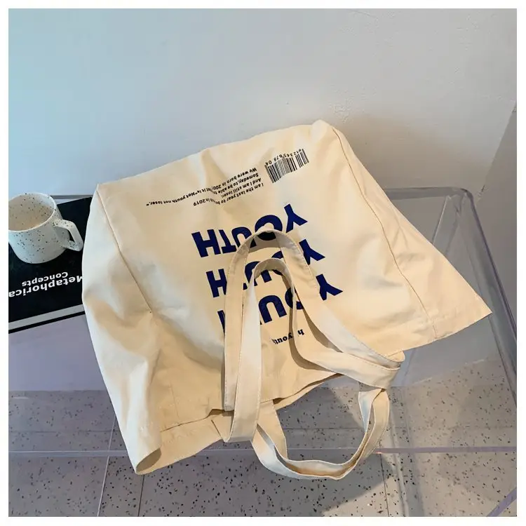 Women Canvas Tote Bag Youth Print Large Capacity — feature 16