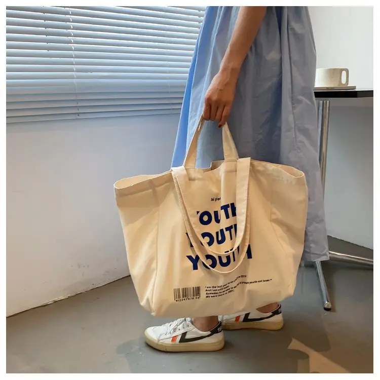 Women Canvas Tote Bag Youth Print Large Capacity — feature 20