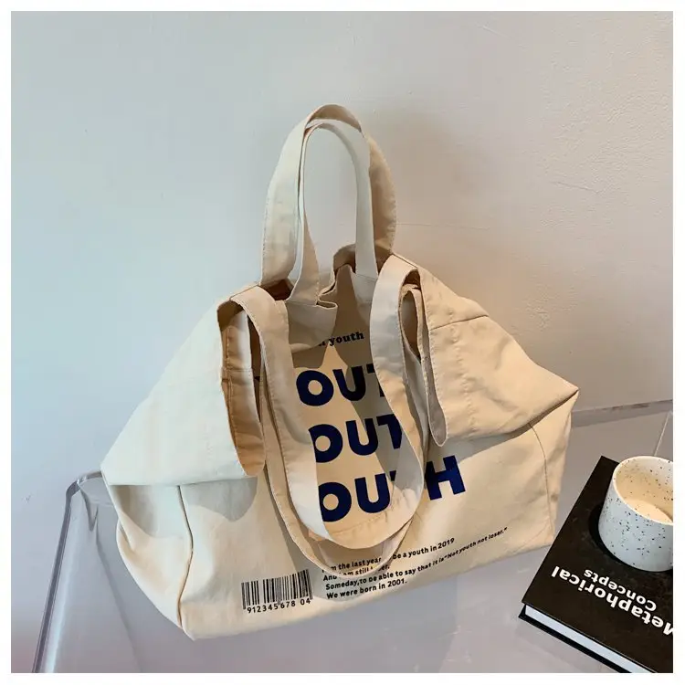 Women Canvas Tote Bag Youth Print Large Capacity — feature 33