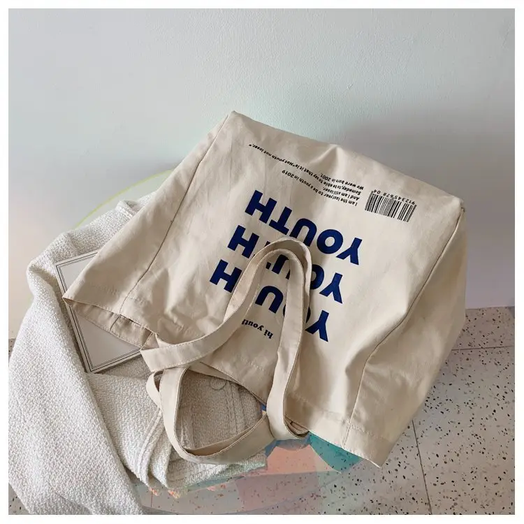 Women Canvas Tote Bag Youth Print Large Capacity — feature 39