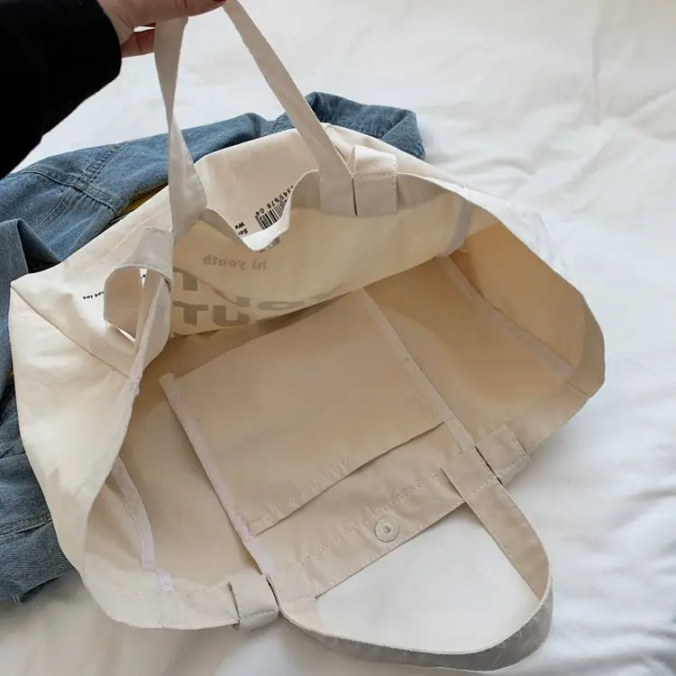 Women Canvas Tote Bag Youth Print Large Capacity — feature 44