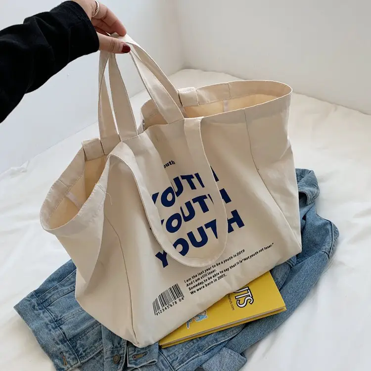Women Canvas Tote Bag Youth Print Large Capacity — feature 51