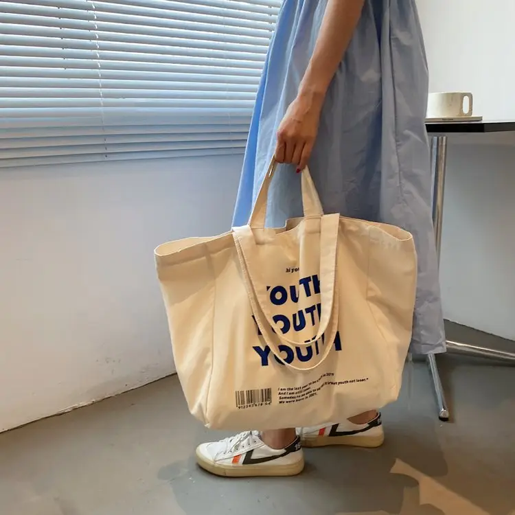 Women Canvas Tote Bag Youth Print Large Capacity — feature 61