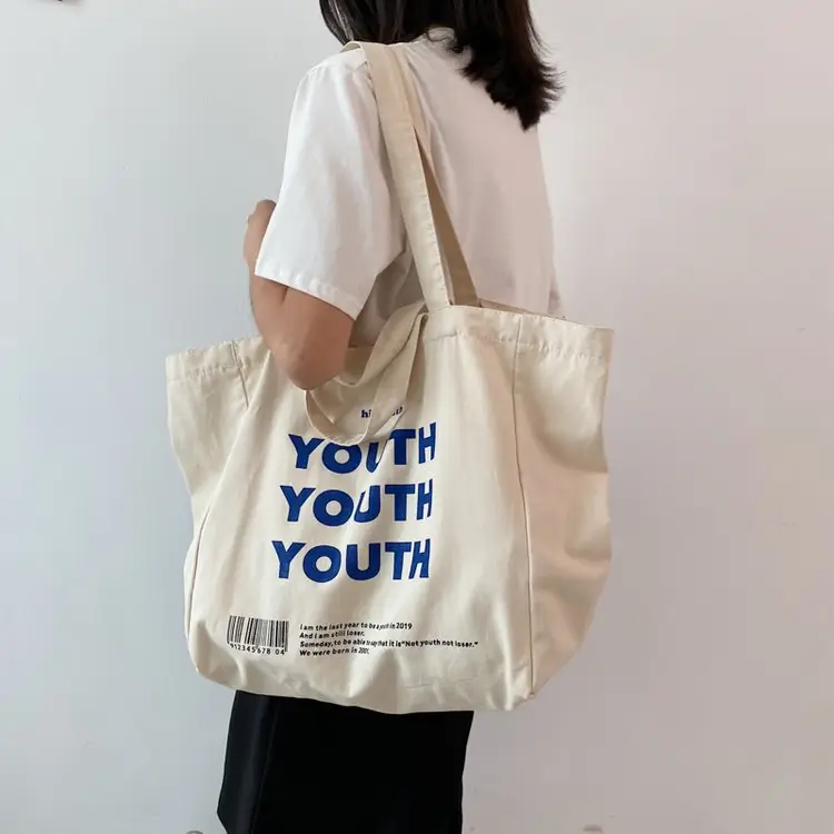 Women Canvas Tote Bag Youth Print Large Capacity — feature 67