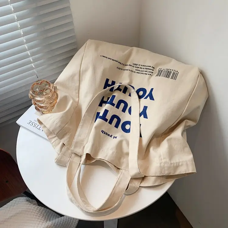 Women Canvas Tote Bag Youth Print Large Capacity — feature 69