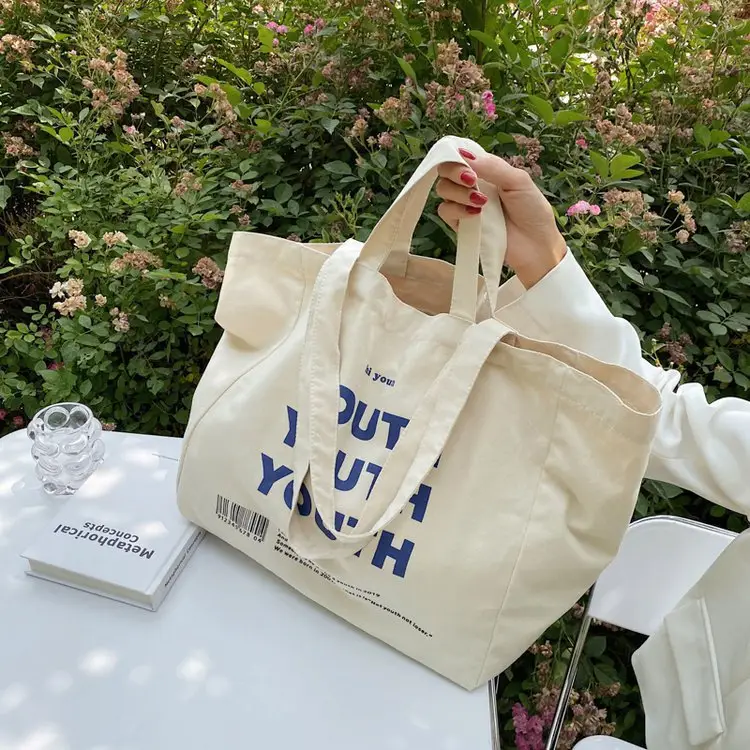 Women Canvas Tote Bag Youth Print Large Capacity — feature 76