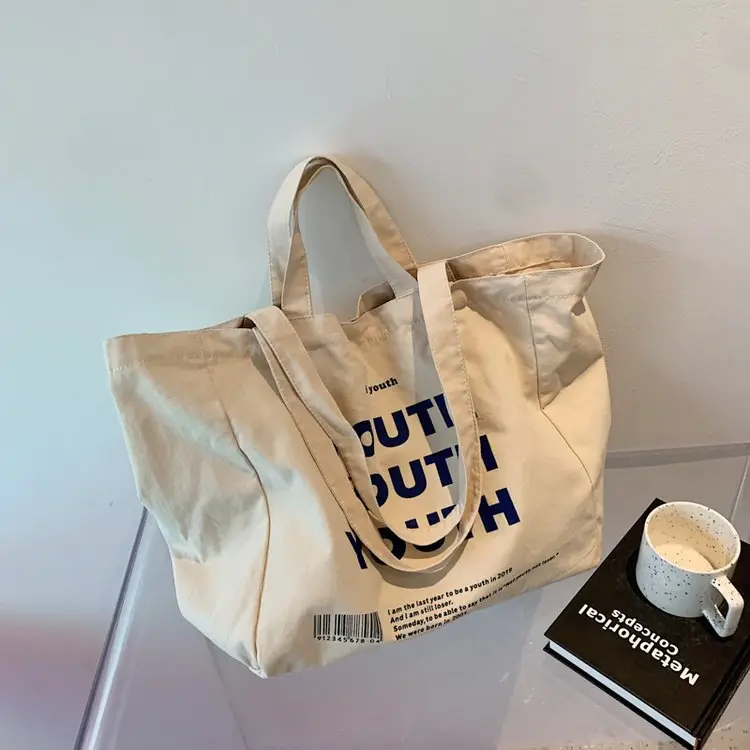 Women Canvas Tote Bag Youth Print Large Capacity — feature 79