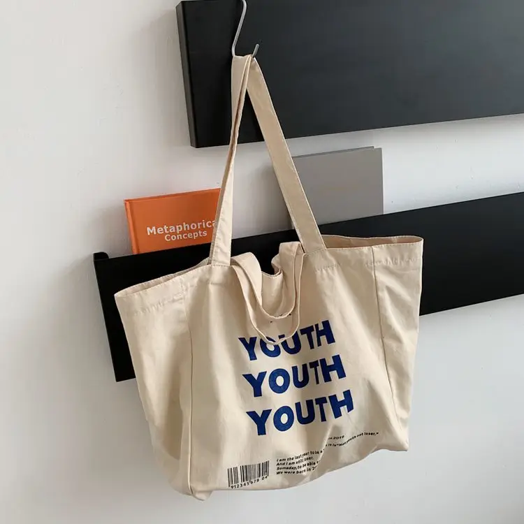 Women Canvas Tote Bag Youth Print Large Capacity — feature 82
