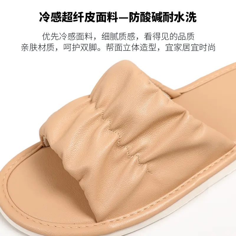 Women Brown Flat Sandals Pu Leather Summer - Image 11