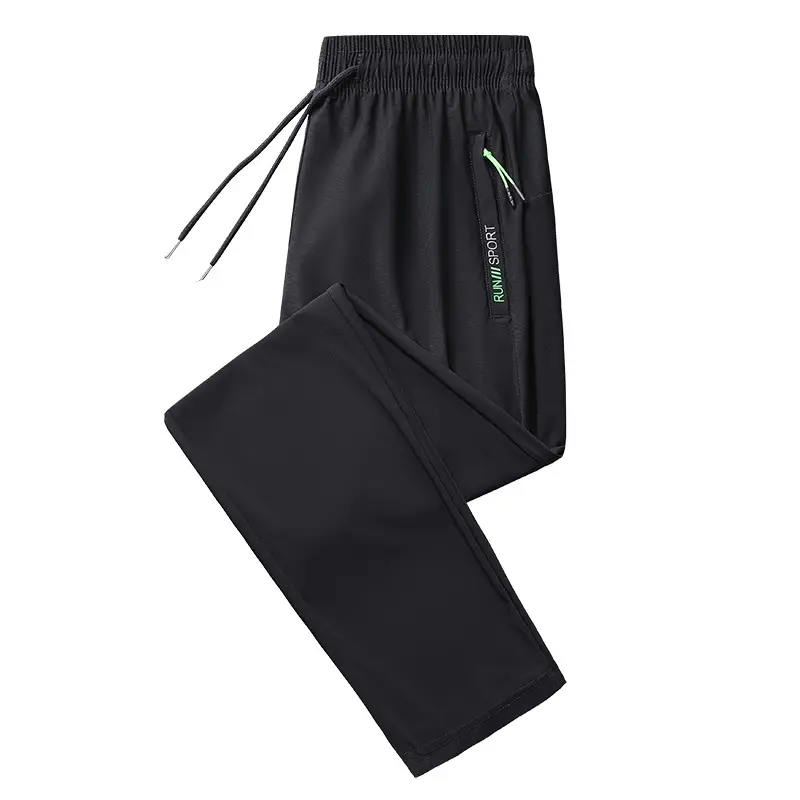 Men Ice Silk Pants Grey Large Summer Wear - Image 9