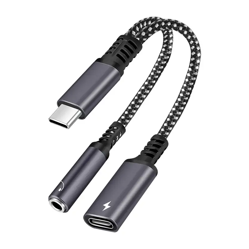 Type-C to 3.5mm 2-in-1 Charging Adapter with PD30W Fast Charge - Image 3