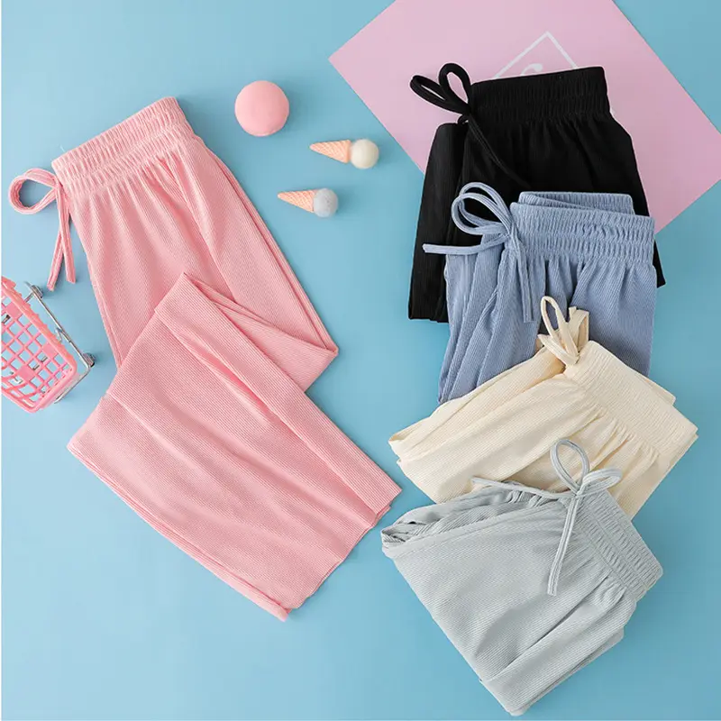 Girls' Anti-Mosquito Pants 2025 Summer Loose Ice Silk - Image 8