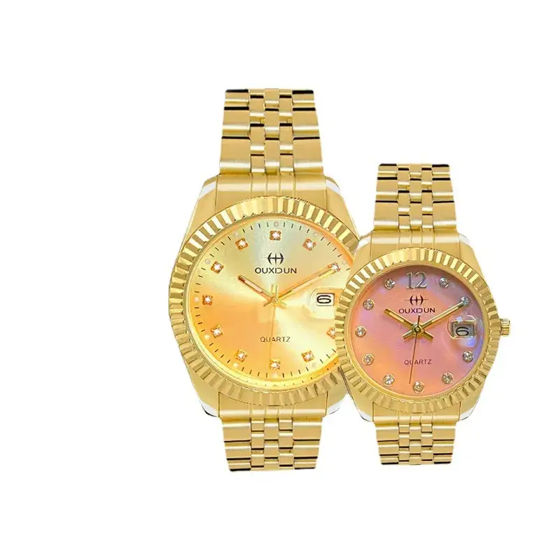 Golden Cross Bracelet Watch for Women & Men - Image 3