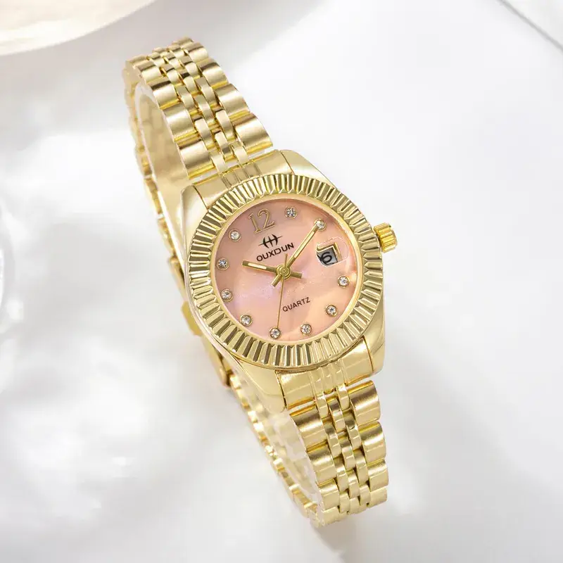 Golden Cross Bracelet Watch for Women & Men - Image 5