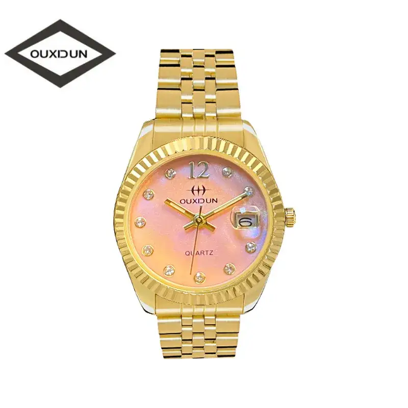 Golden Cross Bracelet Watch for Women & Men - Image 2
