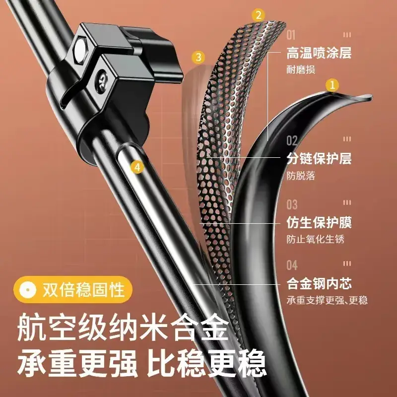 2.1m Adjustable Mobile Phone Live Streaming Tripod Stand - Image 14