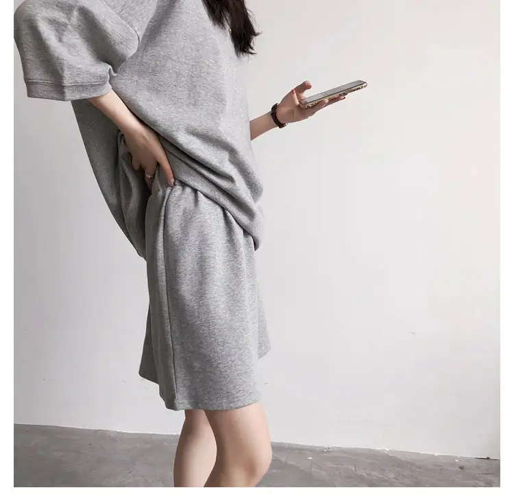 Women Loose Gray Shorts Set 2024 Trend — feature 10