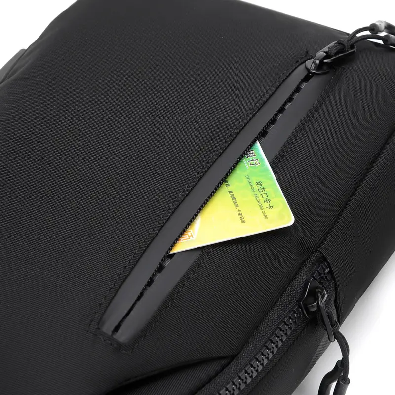 Men's Waterproof Casual Chest Bag Black - Image 7