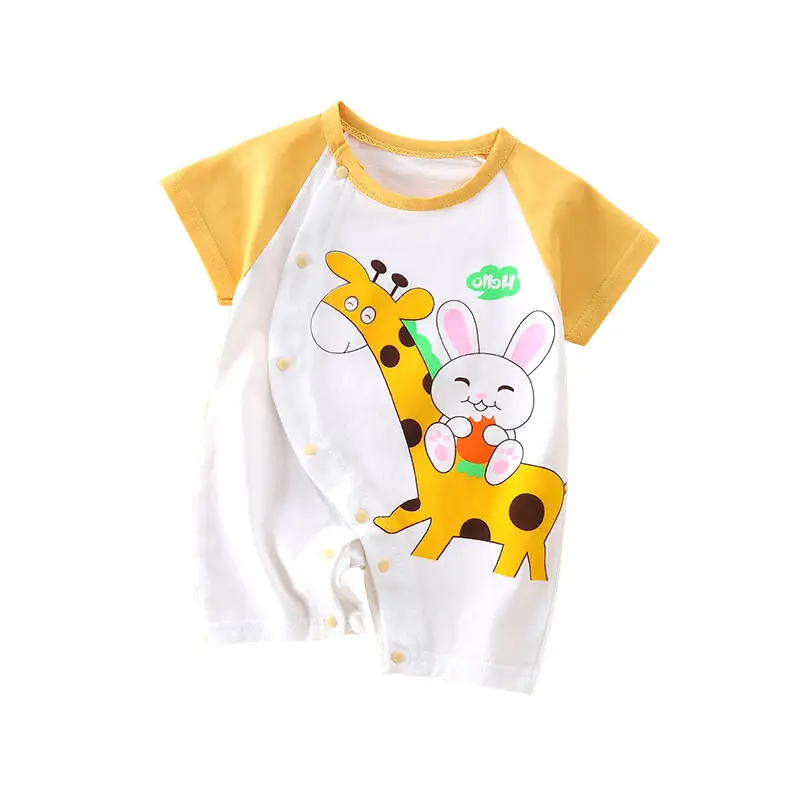 Baby Cherry Print Shorts Suit White Newborn - Image 13