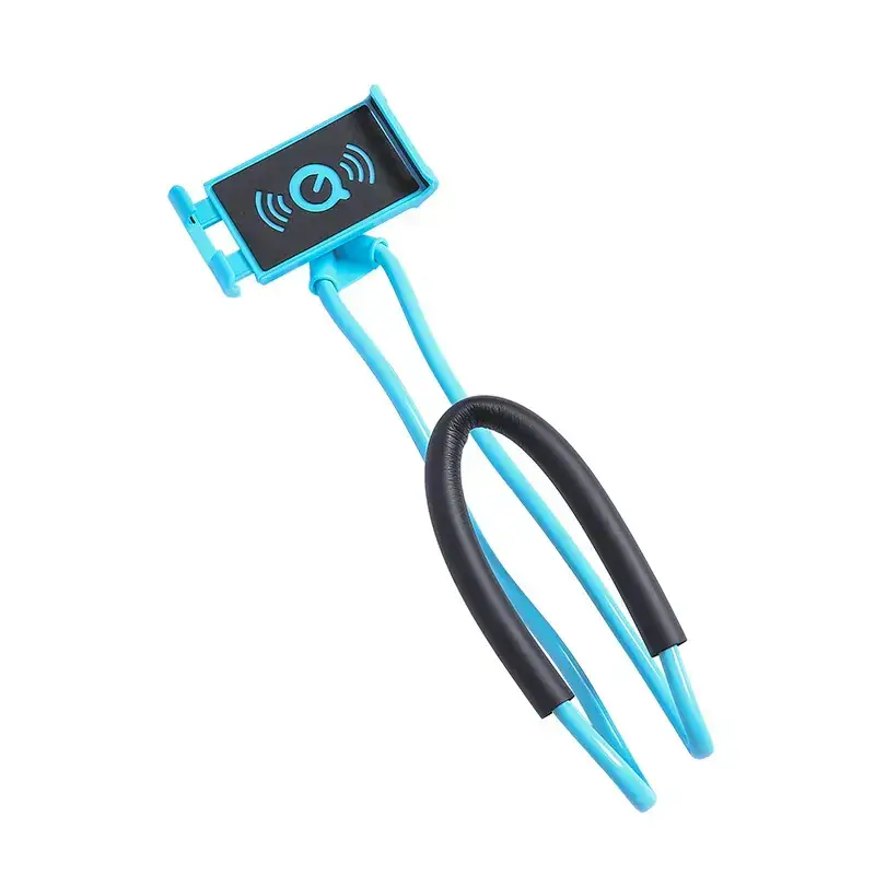 Pink Wireless Neck Phone Holder with Voice Recorder - Image 10
