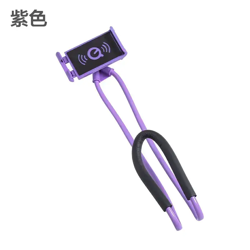 Pink Wireless Neck Phone Holder with Voice Recorder - Image 3