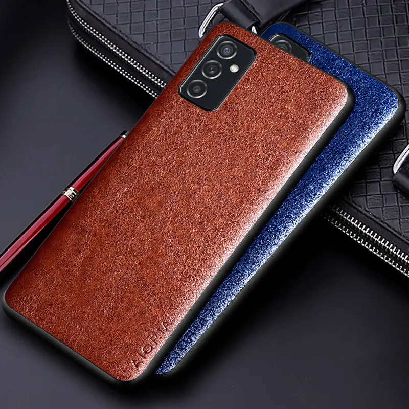 Anti-Fingerprint Leather Mobile Phone Case Black - Image 7