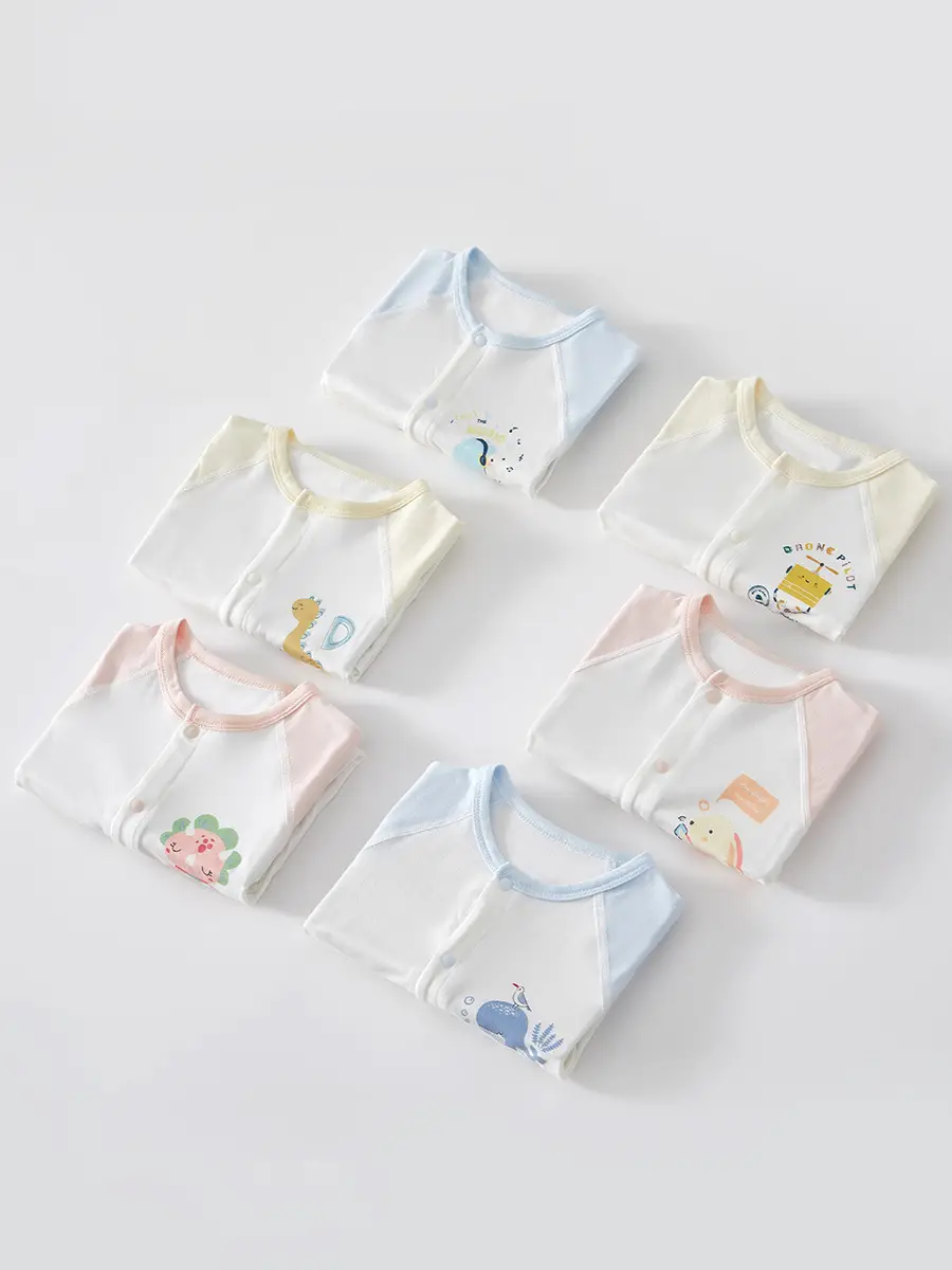 Baby Baby Jumpsuit White Pink Blue Airline Style