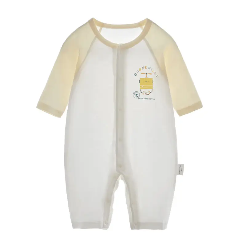 Baby Baby Jumpsuit White Pink Blue Airline Style